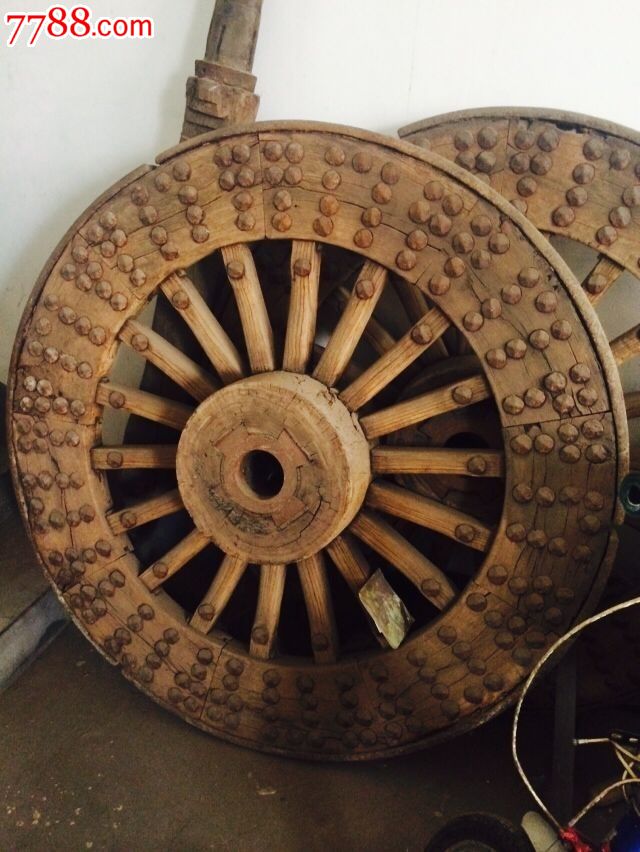 清代漂亮车轱辘一对