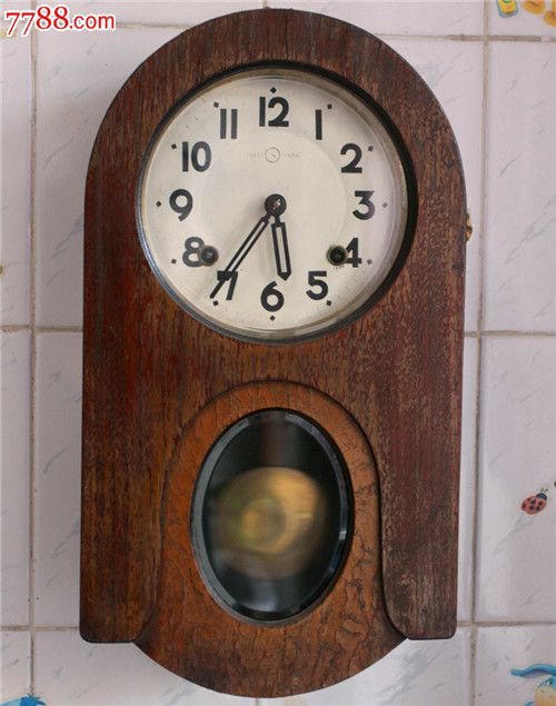 【雨荷轩】日本老钟表trademark(走时准确)