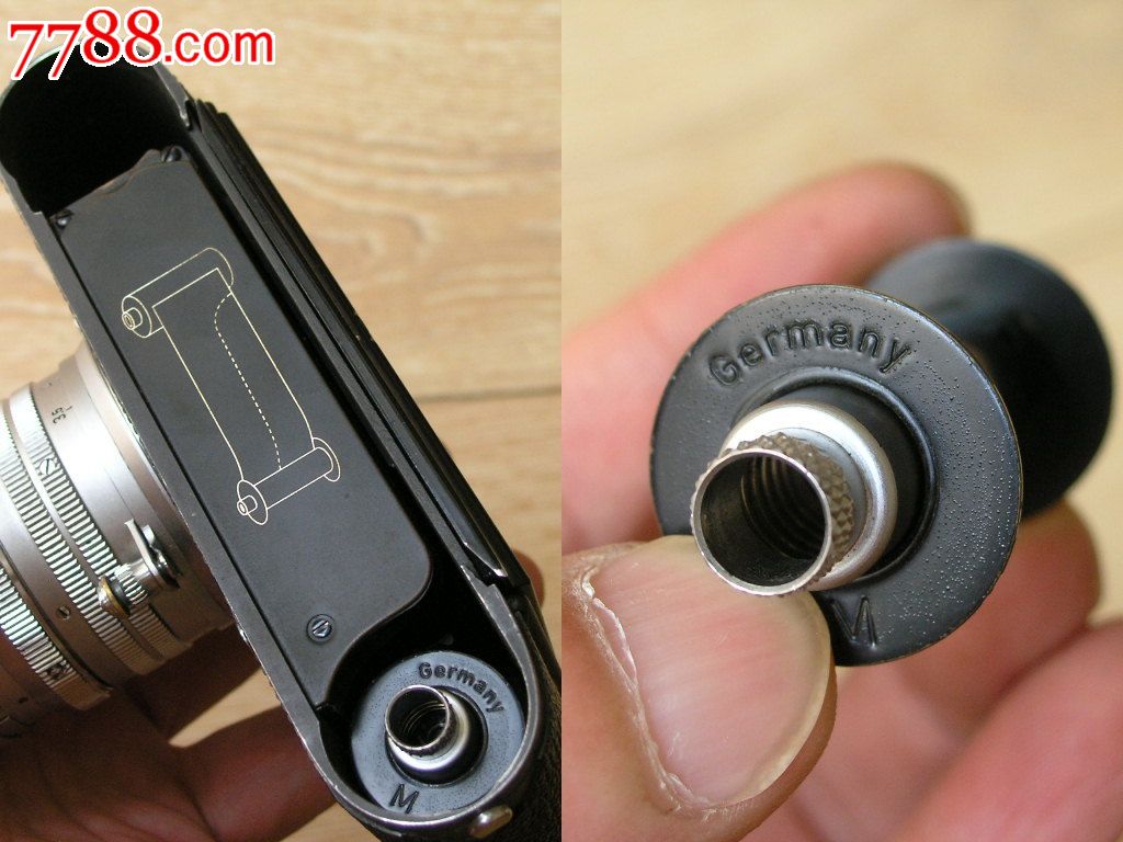 进口相机收藏1407-50年代德国产徕卡-m2金属机身经典相机全套