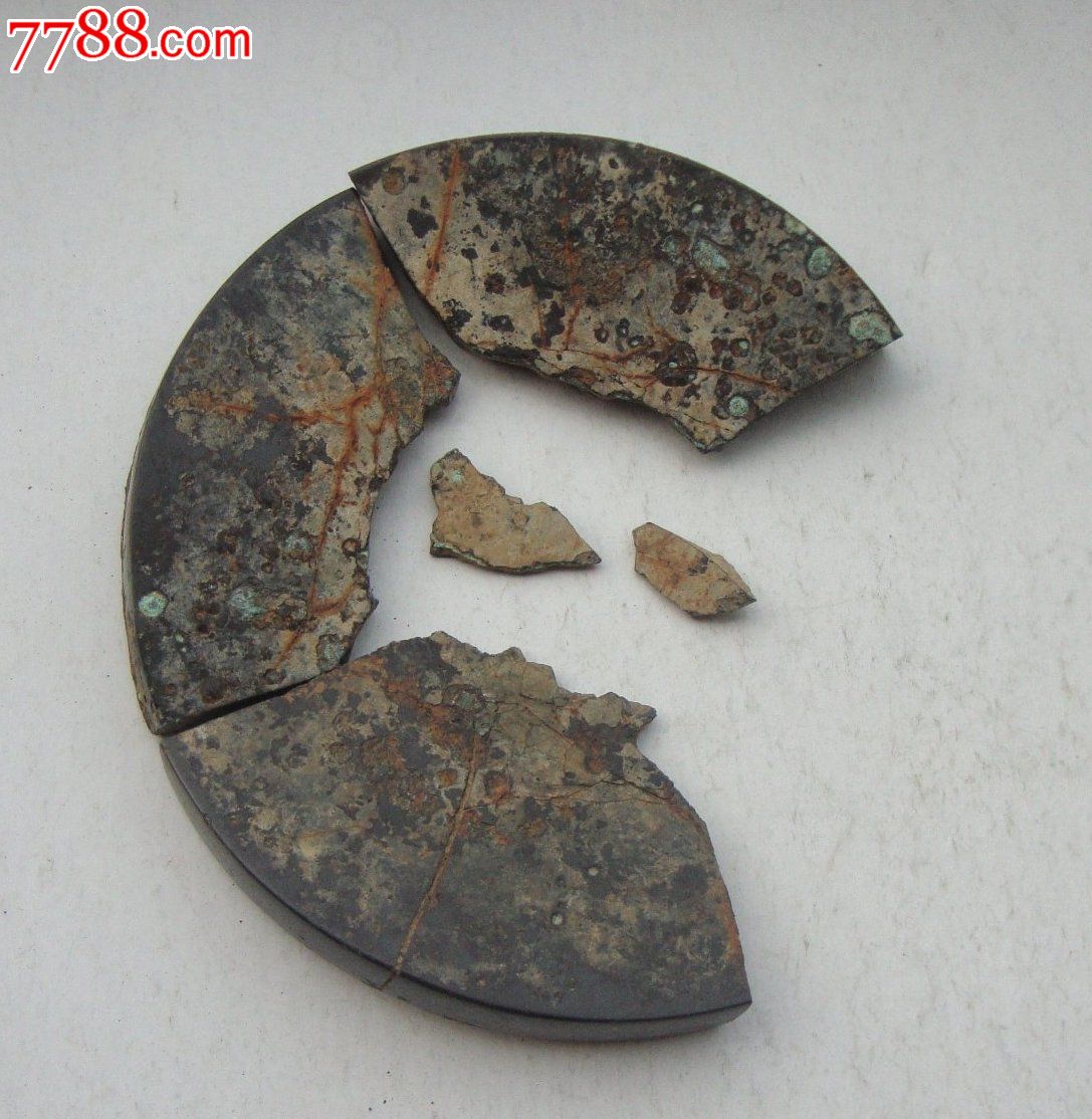 唐代厚重海兽葡萄青铜镜残片_铜镜_第2张_七七八八铜器收藏
