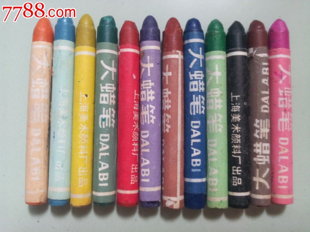 原装12色上海大蜡笔