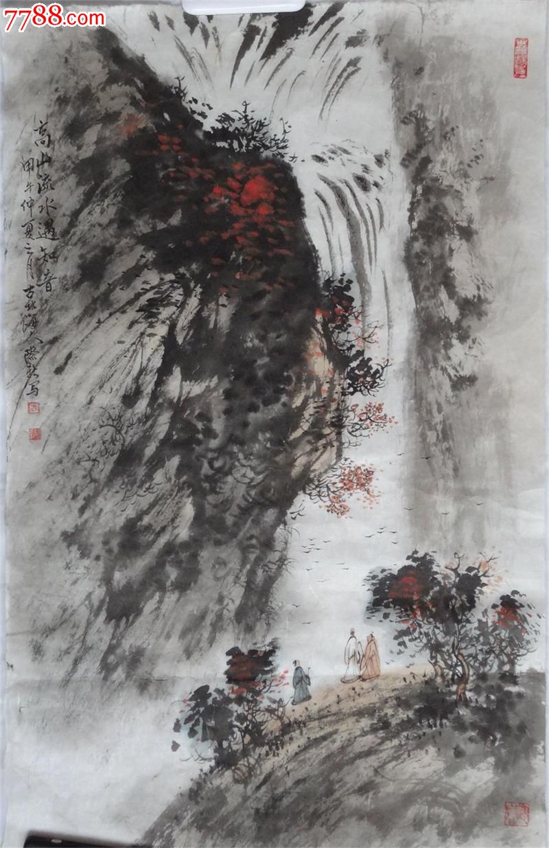 当代著名青年实力派画家武际新小青绿