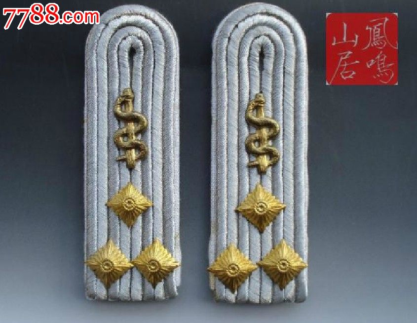 军版东德/民主德国人民军陆*军医上尉军衔肩章