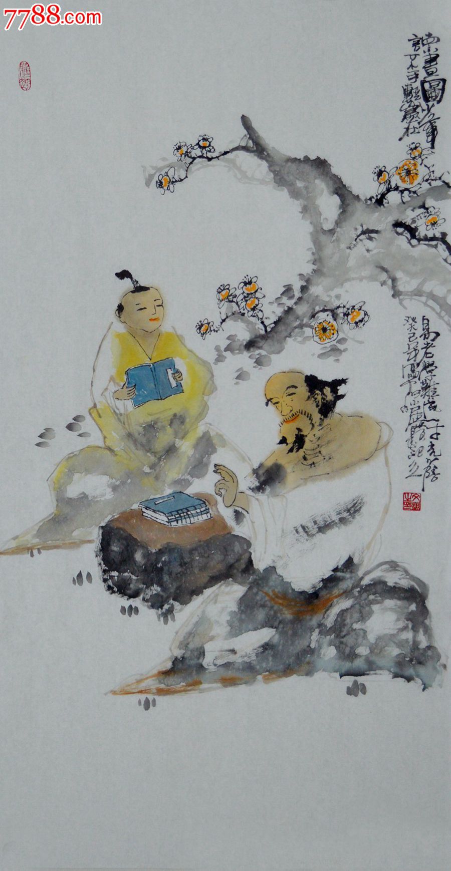 三尺整张人物画高士图rw0038