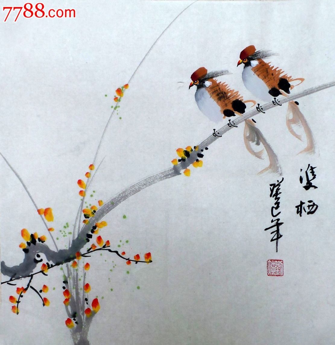 四尺八开花鸟画gh00244