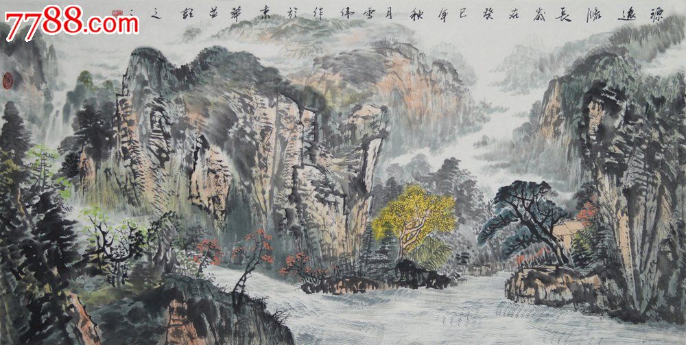 编号: se21796084,ss0161 品种: 山水国画原作-山水国画原作 属性