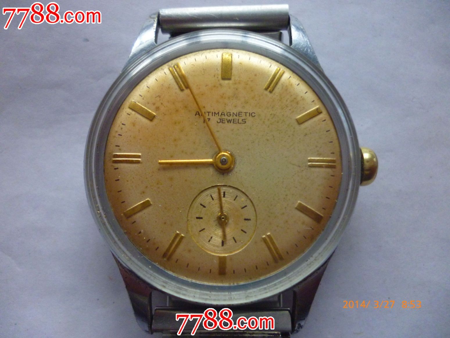 德国二战时期制造【antimagnetic】牌男士古董老表!【欢迎逛我店选购!
